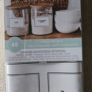 Roommates Kitchen Wall Decals - Black and White